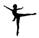 Dancing Queen dance studio logo and home